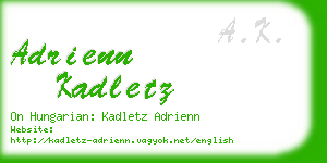 adrienn kadletz business card